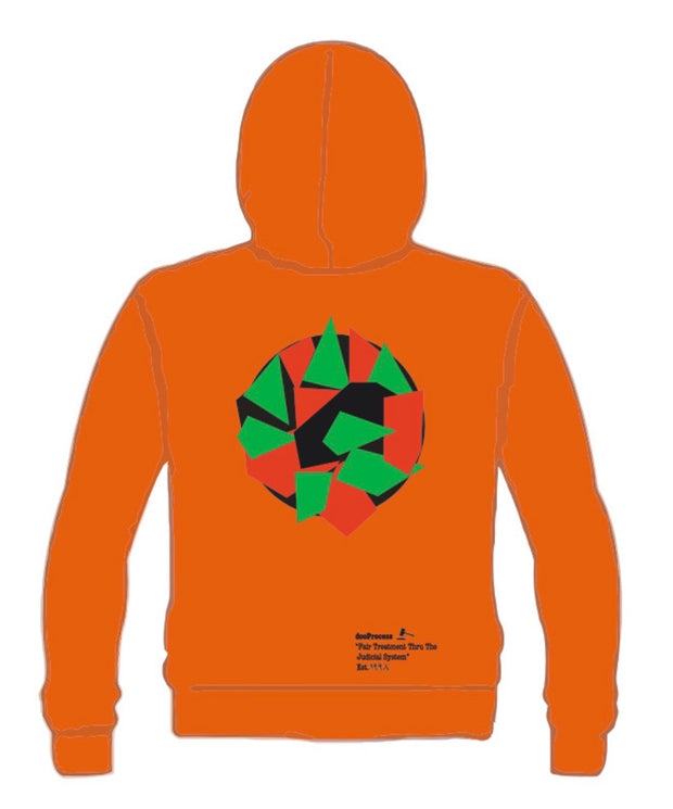 "Walking While Black" Hoodie-Orange