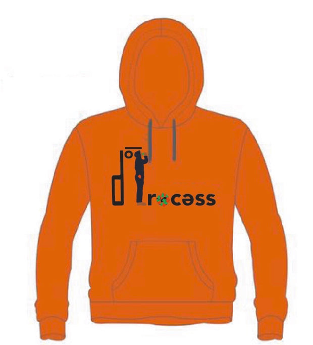 "Walking While Black" Hoodie-Orange